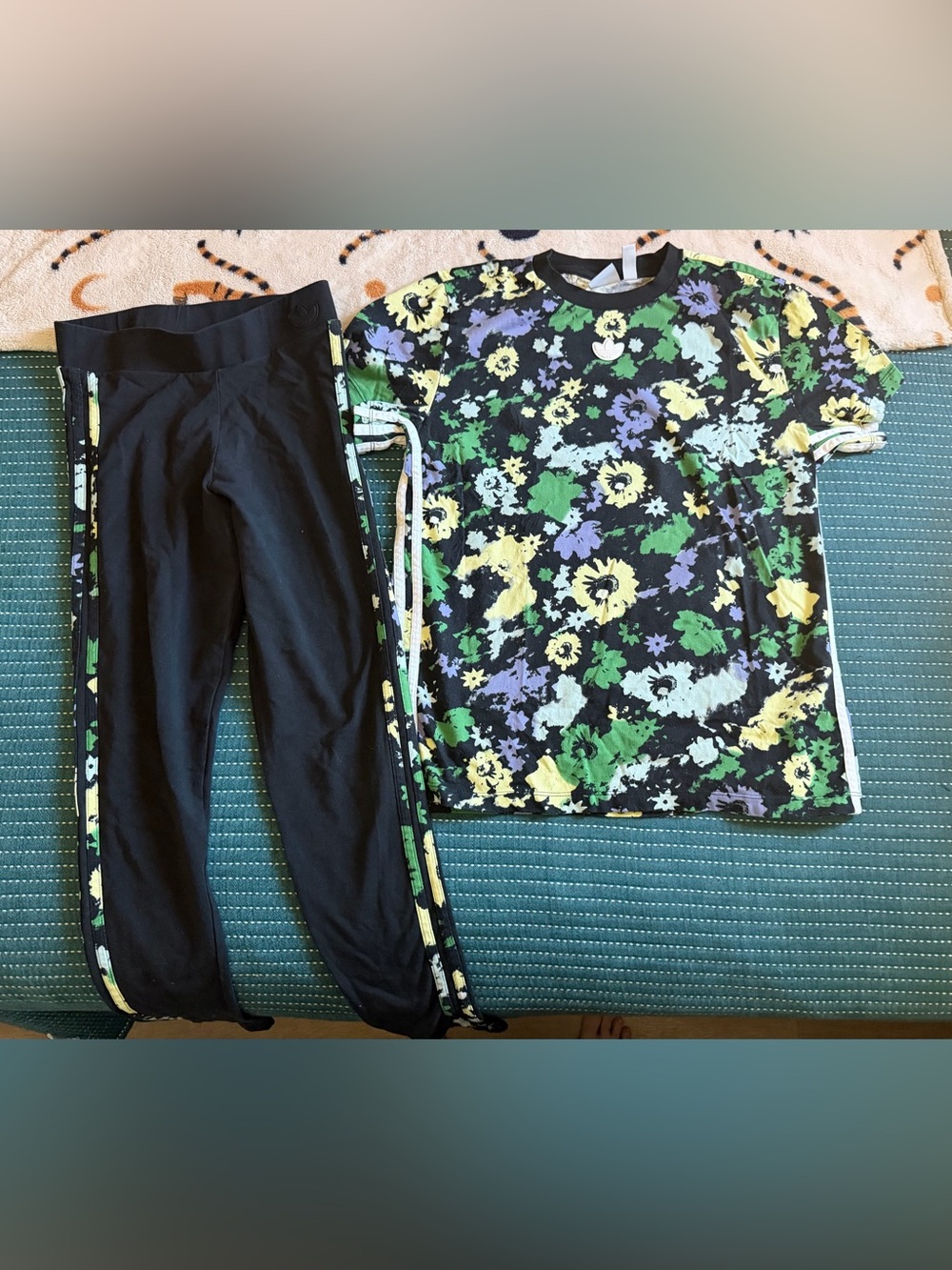 Adidas FARM Rio Tropical Print Leggings and Tee